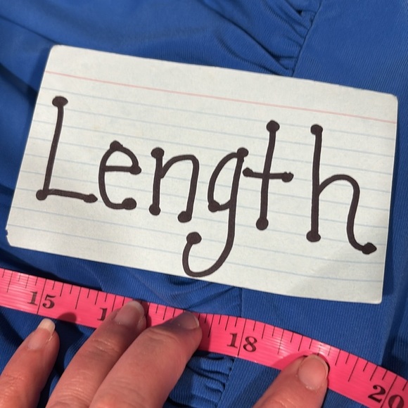 Express blue mock neck open back bodysuit size Medium - Picture 10 of 10